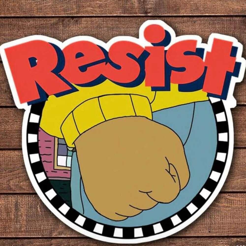 Resist Fist Sticker – Bold Empowerment Vinyl Decal (3”)